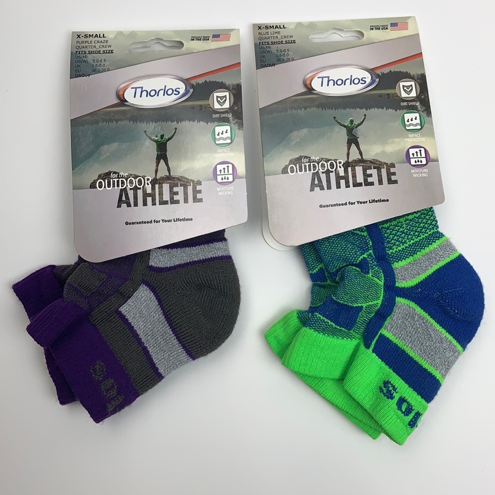 Thorlo Two pairs-Size 5-6 Outdoor Athlete Socks